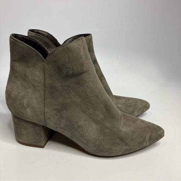 Cole Haan Elyse booties gray suede pointed toe size 9 - Picture 2 of 7
